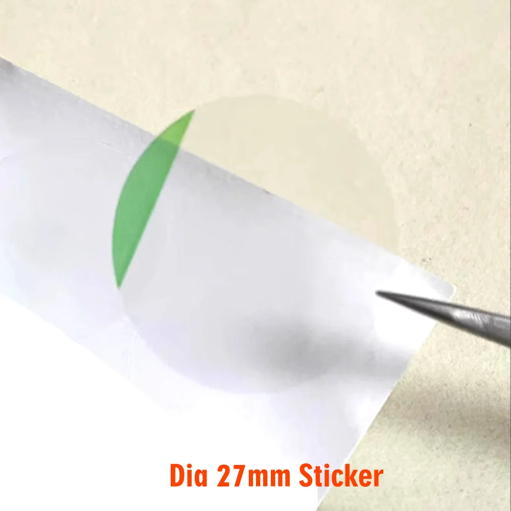 10/20/50 個直径 27 ミリメートル時計裏表紙ステッカー保護フィルムボトムカバー透明粘着フィルム耐傷性ステッカー