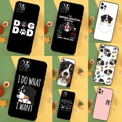 Bernese Mountain Dog Case For iPhone 16 15 11 12 13 14 Pro Max XS Max X XR 7 8 Plus 12 13 Mini Phone Cover