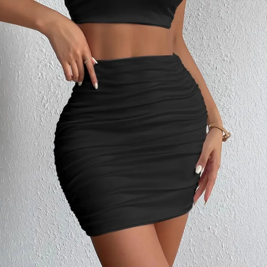 Slim-fit Short Skirt for Women Sexy Goddess Fan Hip Style European And American Fashion