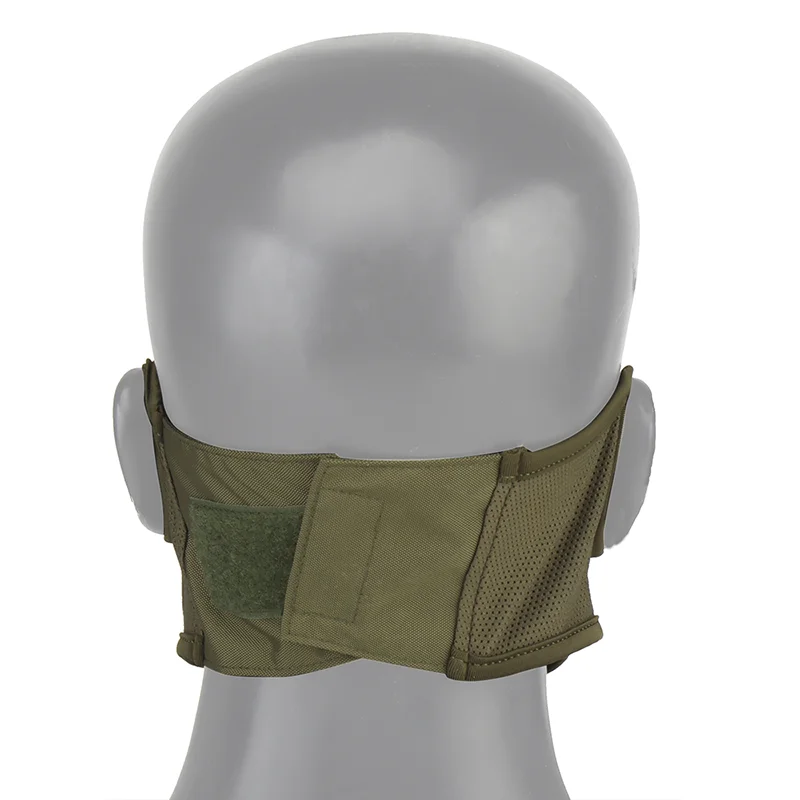 Atmungsaktive halbe Gesichts-Sturmhaube, elastisch, weiche Schutzausrüstung für Schießen, Jagd, Radfahren, Outdoor-Aktivitäten, Größe M L – Detail 7