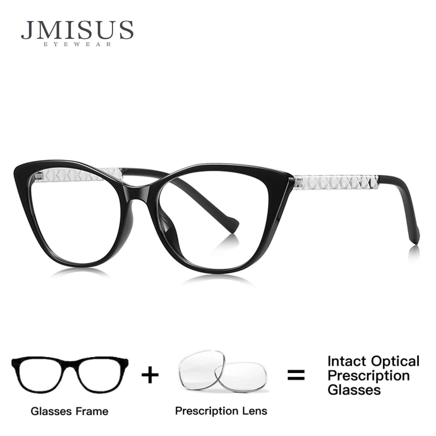 

JMISUS модные очки по рецепту Cateye очки для близорукости ацетатные оптические линзы с рецептом прогрессивные очки для женщин