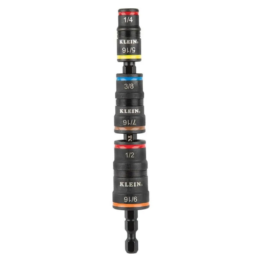 

Klein Tools 32933 7-in-1 Impact Flip Socket Set, No Handle