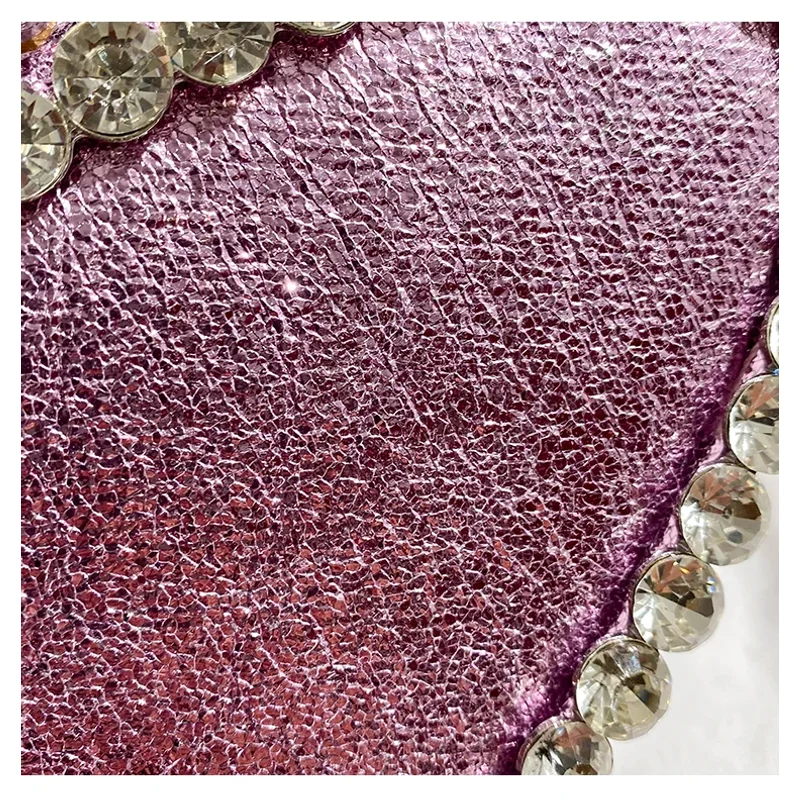 Butterfly-Shape Sequins Evening Clutch Bag Wedding Party Metal Handle Women Handbag Crystal Shiny Rhinestone Diamond Bling Purse