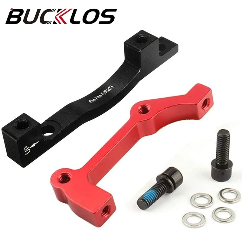 BUCKLOS Bike Disc Brake Adapter IS/PM 180/203mm Bicycle Brake Rotor Caliper Aluminum Alloy Front Rear Brake Adapter Bicycle Part