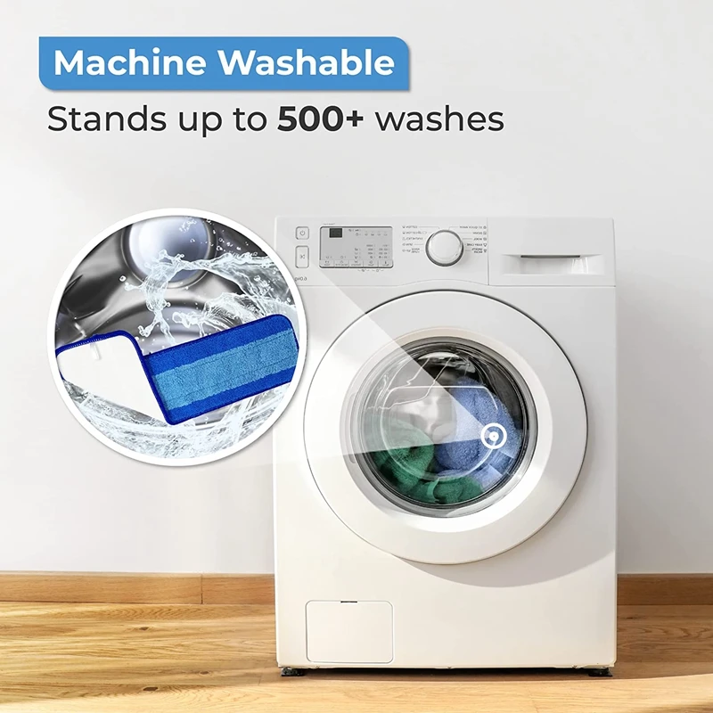 แผ่นซับทดแทนสำหรับไม้เนื้อแข็ง Bona Pel Lantai อุปกรณ์ทำความสะอาดแผ่นปูพื้น Pel Lantai ไมโครไฟเบอร์ชนิดใช้ซ้ำได้