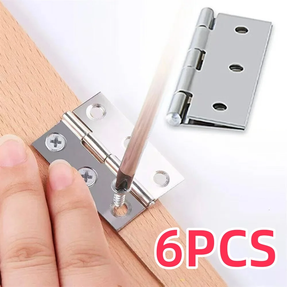 Stainless Steel Door Hinges, Silent Ball Bearing Hinges for Interior/Exterior Doors, Rustproof Cabinet Hardware,