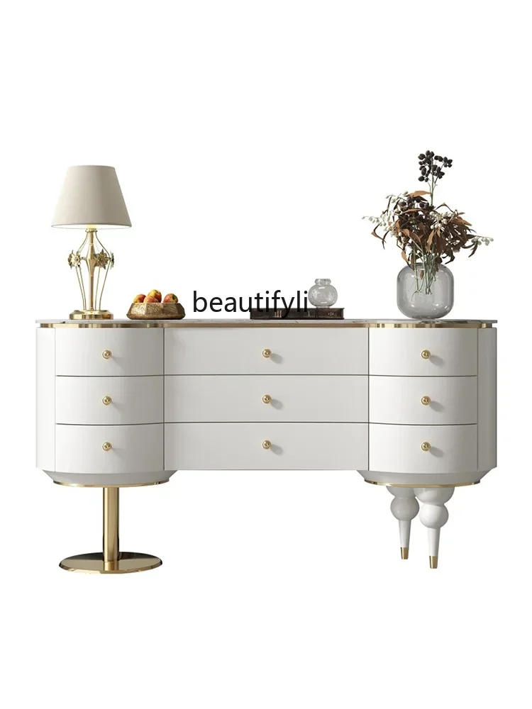 

R11 Американский шкаф с девятью ящиками для спальни, новый комод, усовершенствованный дизайн, домашний входной шкаф из массива дерева