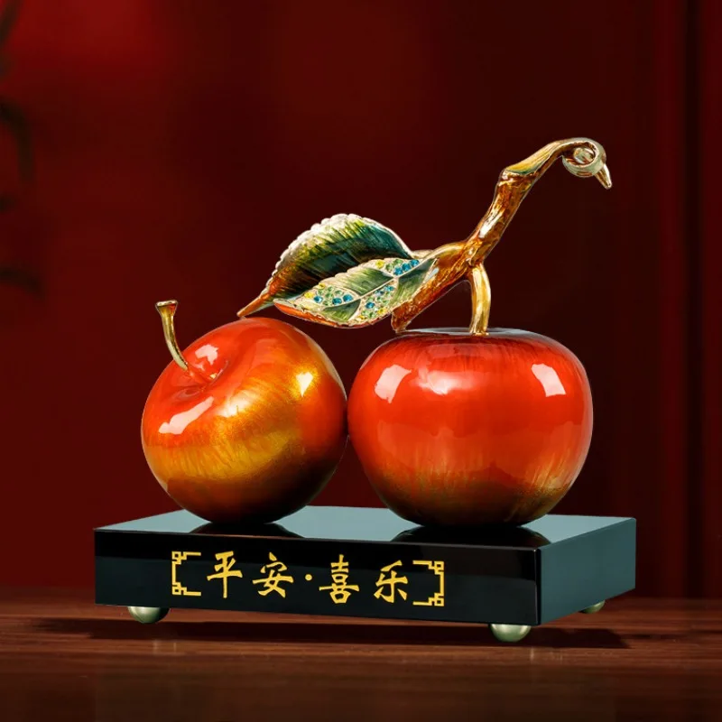 Ping An Joy Living Room Tabletop Ornament, New Chinese Enamel Creative, Entrance Home Decorations, Light Luxury Opening Ceremony