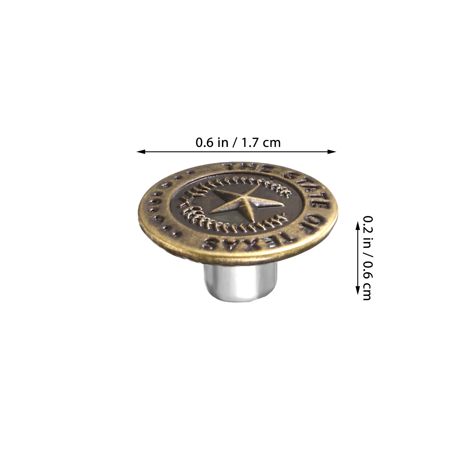 

36Pcs Jeans Button Set No-Sew Copper Removable Replacement Buttons Screw Fix for Pants Jackets Denim Clothes Jean Buttons