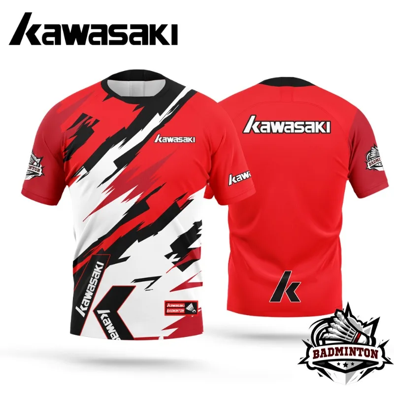 

Kawasaki Motorcycle T-shirts, Classic Summer Outdoor T-shirts, Loose Adult T-shirts, Sports T-shirts, Motorcycle T-shirts,