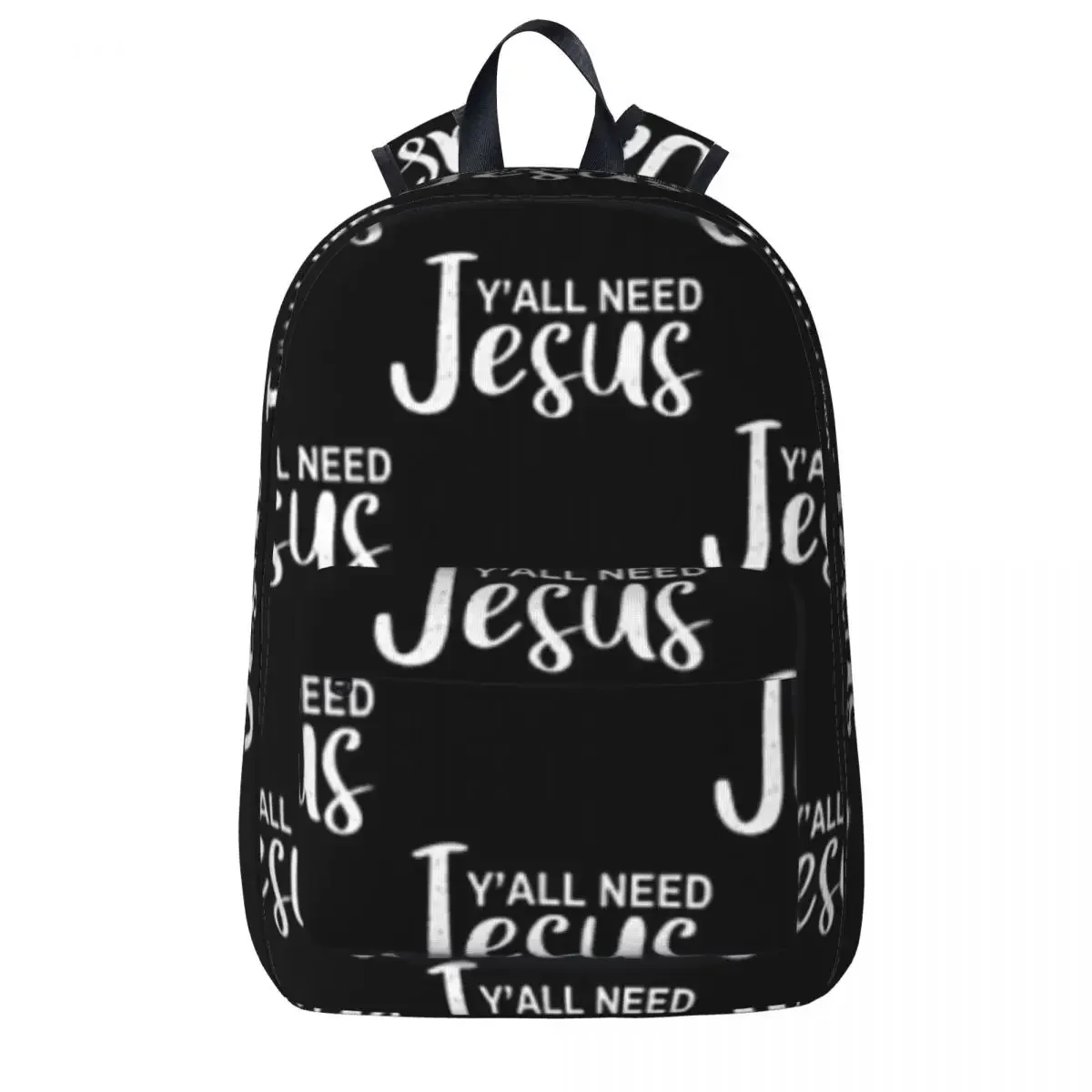 

Yall Need Jesus Woman Backpacks Boys Girls Bookbag Fashion Children School Bags Portability Travel Rucksack Shoulder Bag