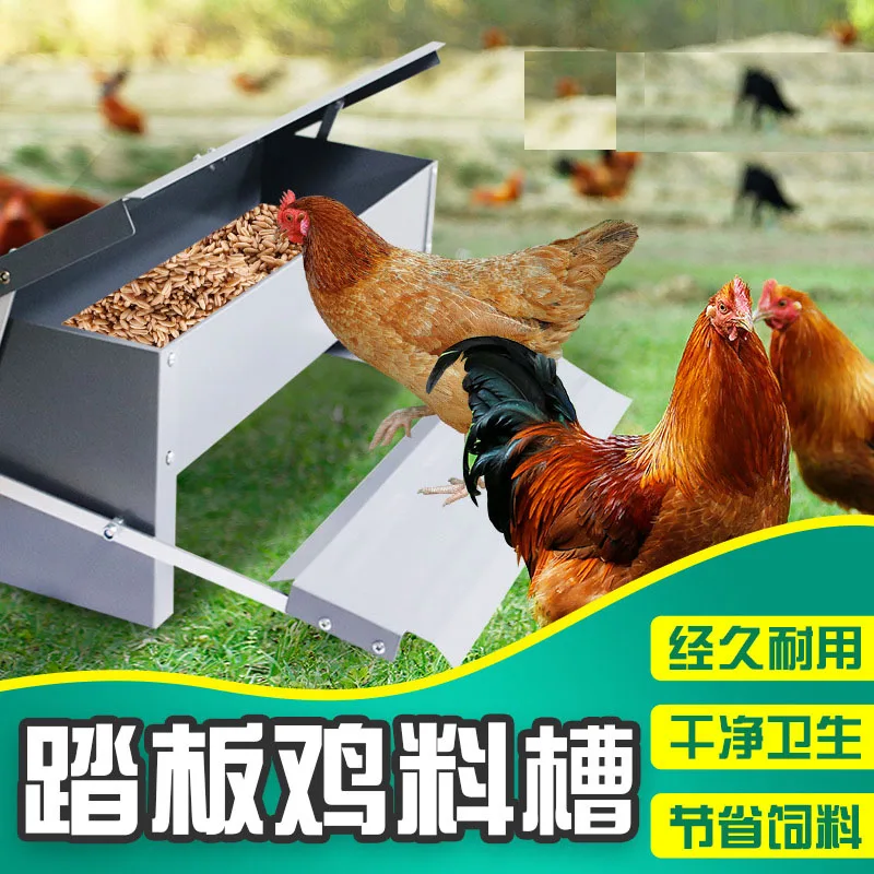 Imagem -03 - Artefato Alimentação Automática Rainproof Frango Equipamento de Reprodução para Galinhas Patos e Gansos Alimentação Calha