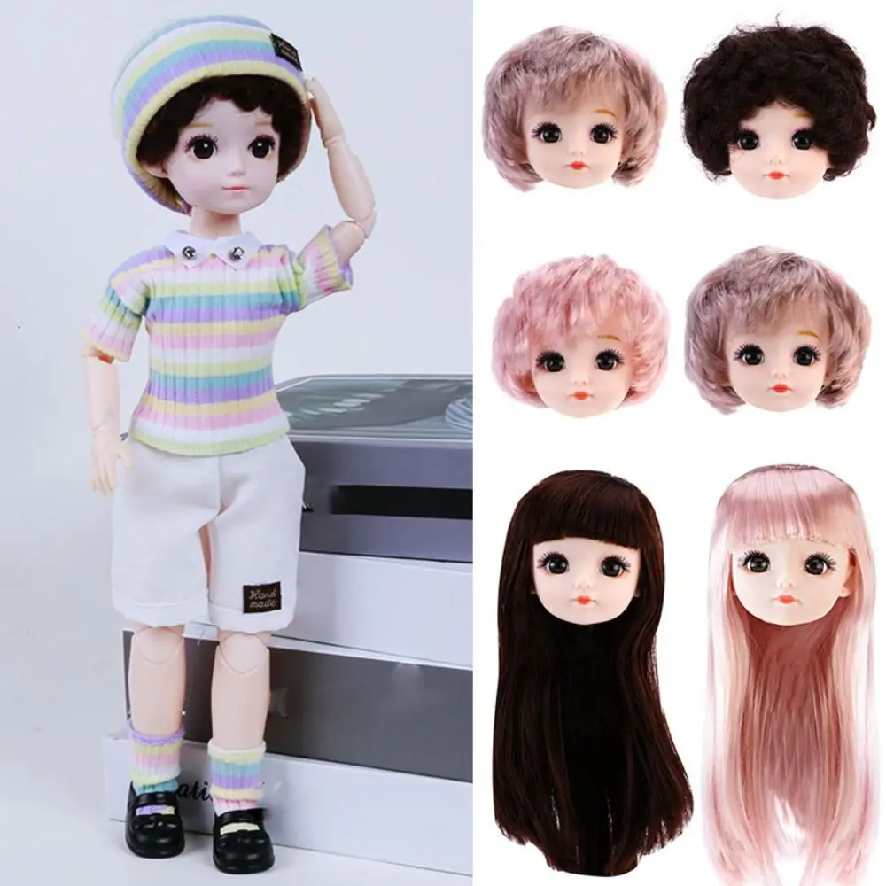 High Quality Europe Ancient Doll 1/6BJD Doll Head 7 Styles Gold Brown Hair 32cm Male Doll DIY Doll Head