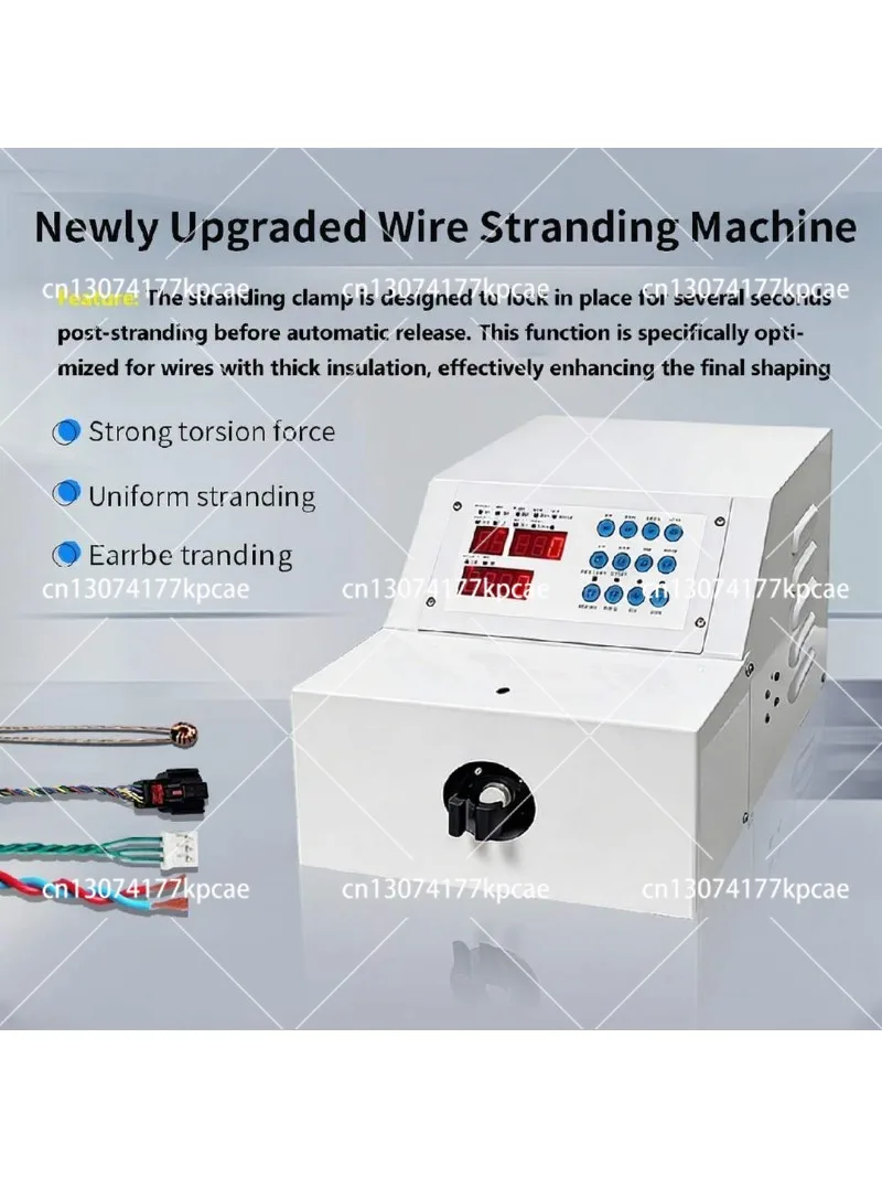 Automatic Wire Twisting Machine High-speed Electronic Cable Wire Twister Single Station with Delay Fuction, 5000R/Min