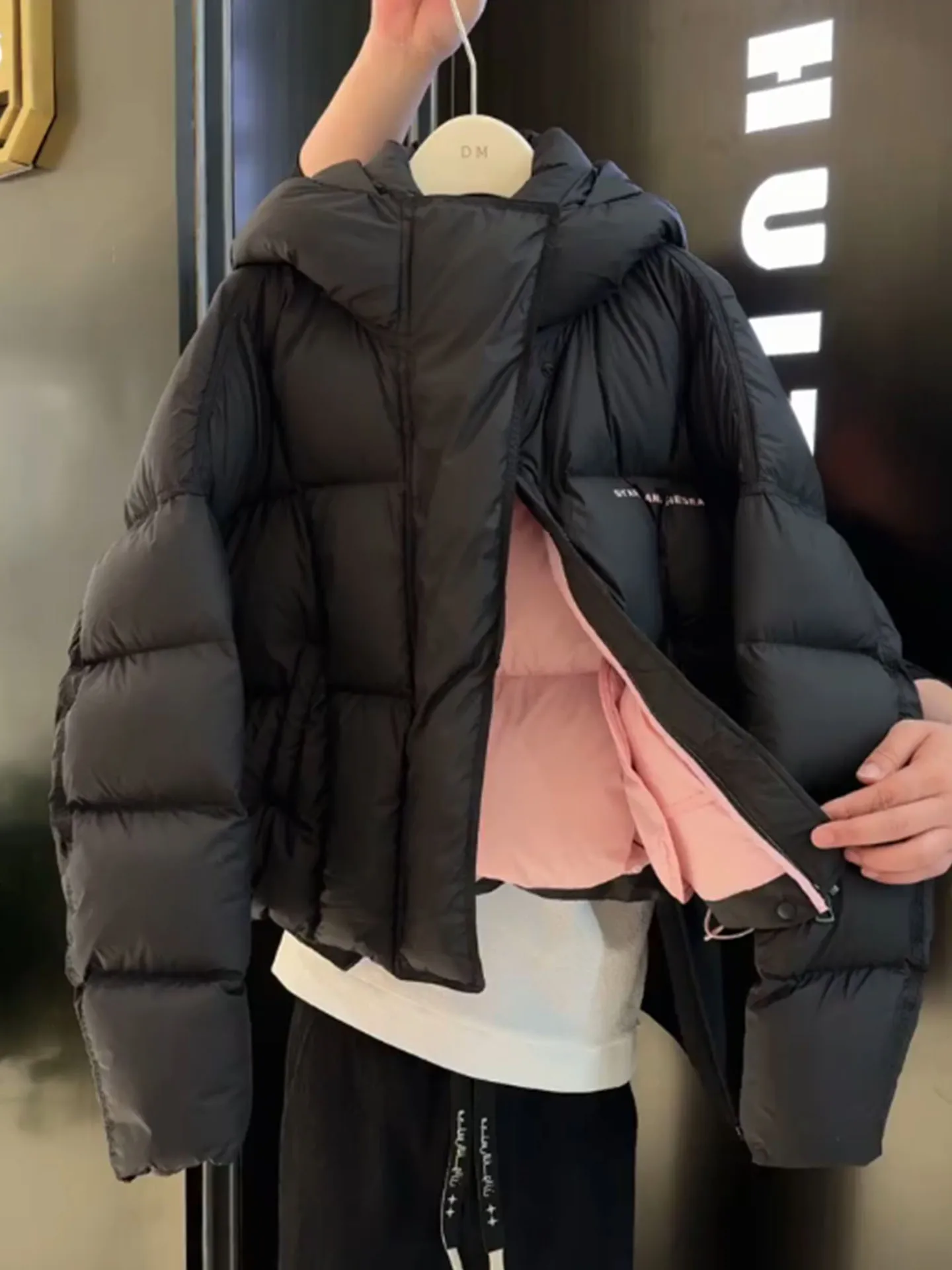 

Sli ort Bla Женская пуховая куртка теплая Thiened Bread Sle Повседневная модная зимняя верхняя одежда из полиэфирного волокна