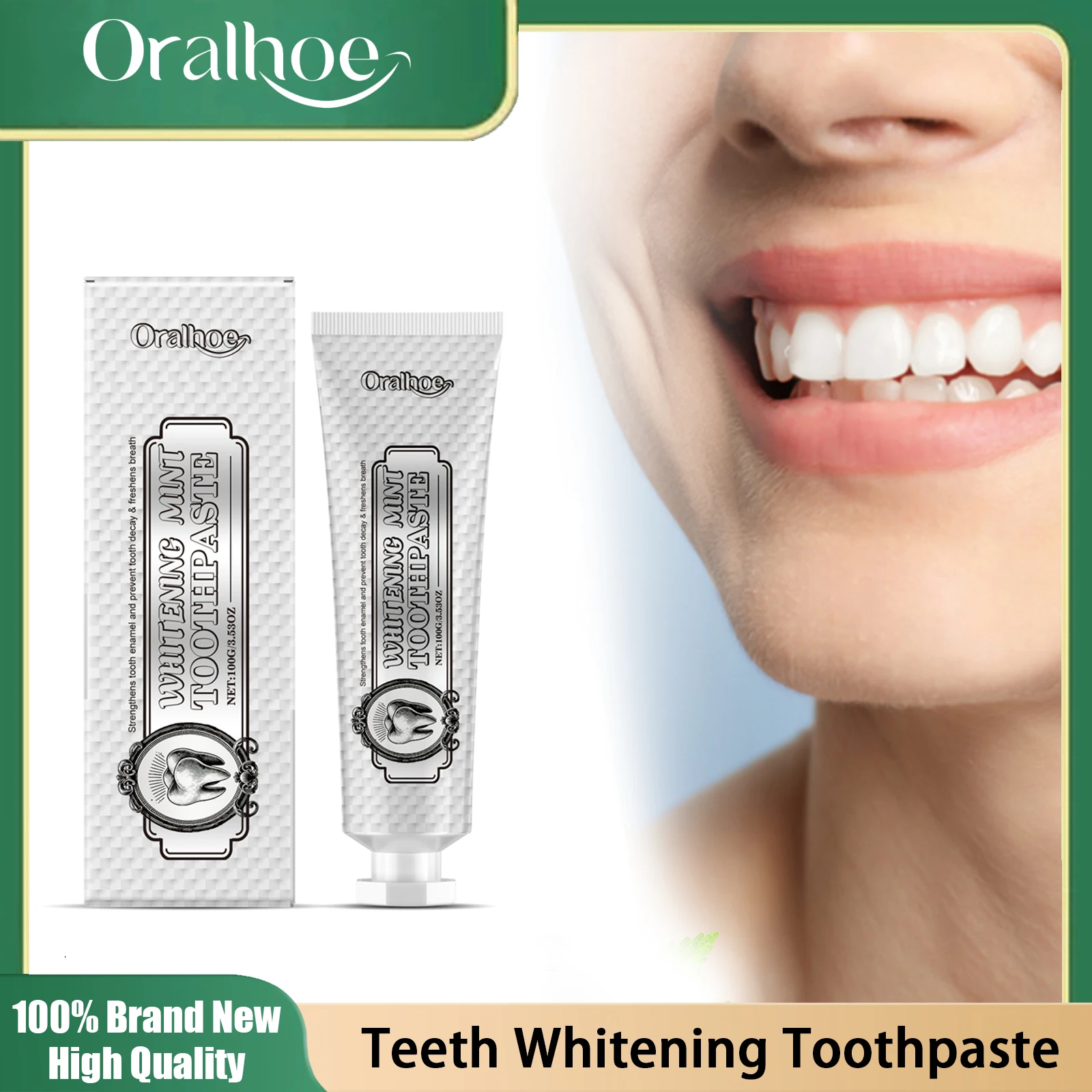 

Зубная паста для отбеливания зубов, восстановление полостей, улучшение желтых зубов, удаление зубного камня, уменьшение неприятного запаха изо рта, свежая мятная зубная паста