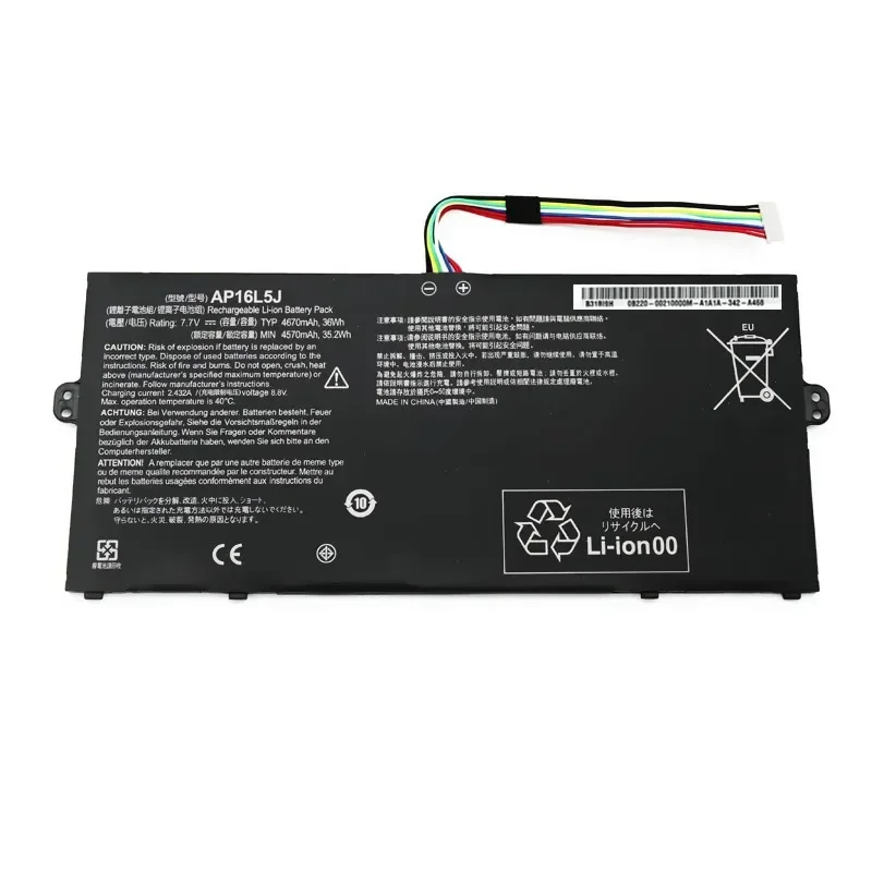 New AP16L5J Laptop Battery for Acer Aspire Swift 5 SP111-32N SF514-52T Spin 1  2ICP4/91/91 36Wh 7.7V 4670mAh