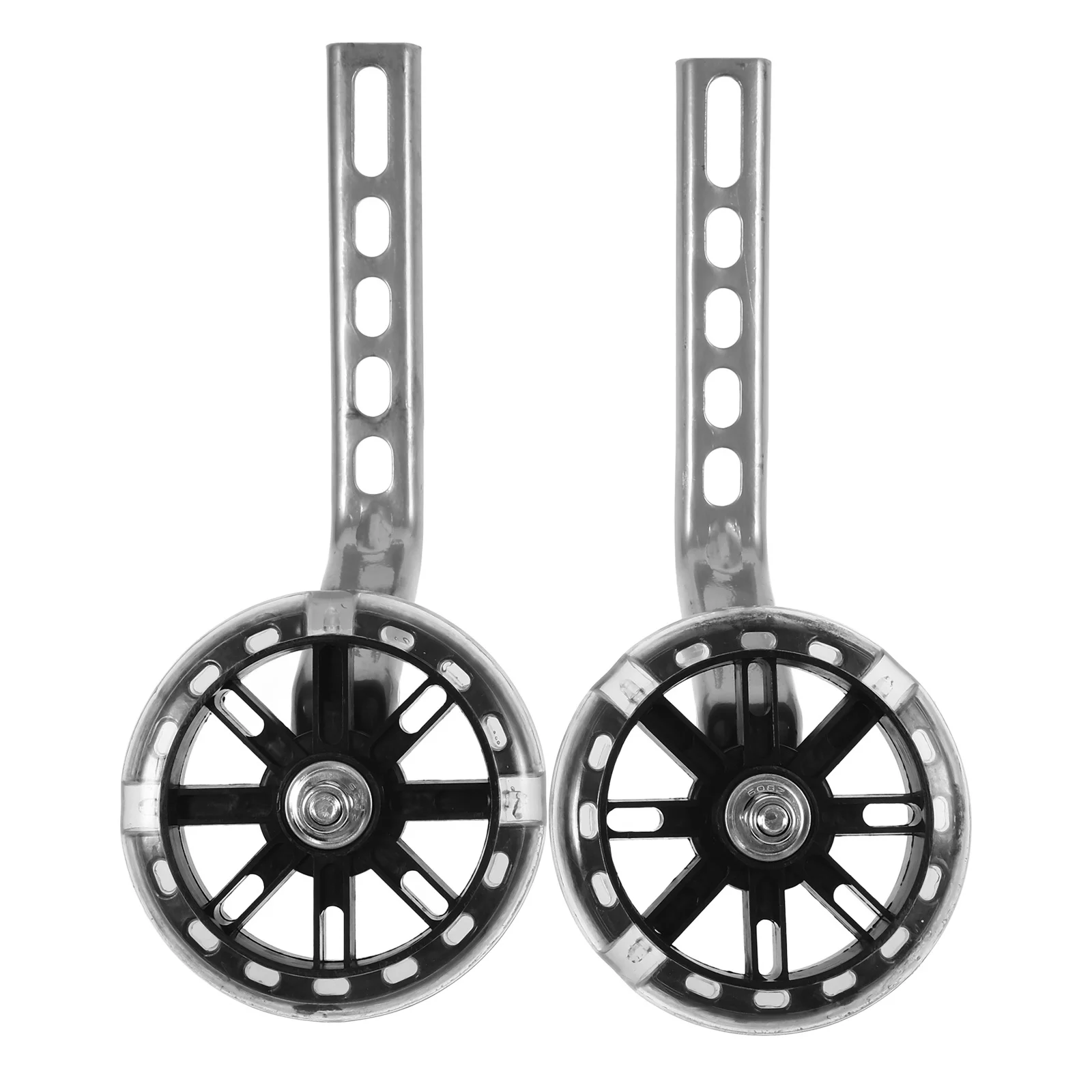 

1 Set Of Flashing Training Wheels For Kids Bike Wear-Resistant Mute Stabilizers Replacement Children Bike Wheels Bicycle Train