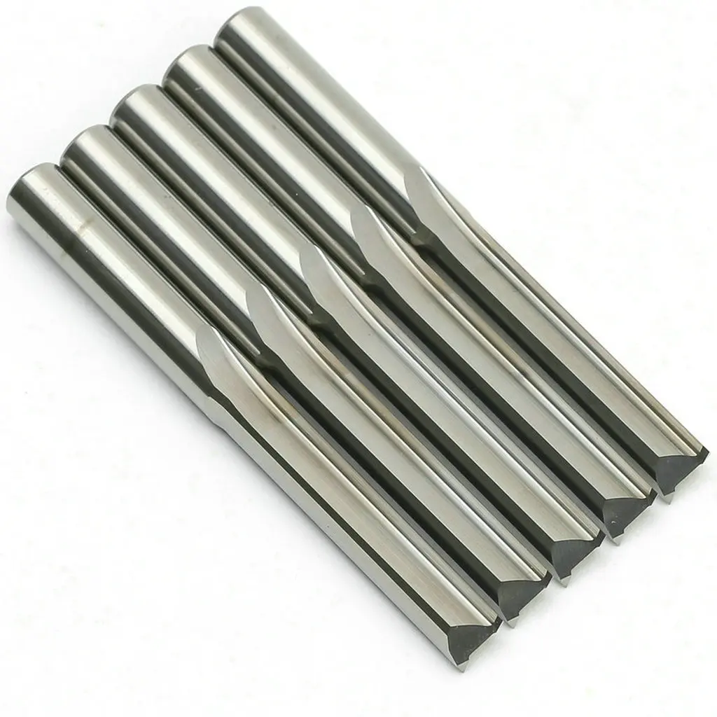 Imagem -04 - Tungstênio Aço Fresa Carboneto Sólido Gravura Escultura Madeira Mdf Ferramenta de Corte Cnc Router Bit End Mill Grupo Flauta Reta