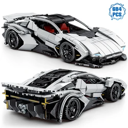 Expert Famous Speed Racing Car Building Blocks DIY Moc Ideas Technical Sports Racing Vehicle Bricks toys for Boys Holiday Gifts