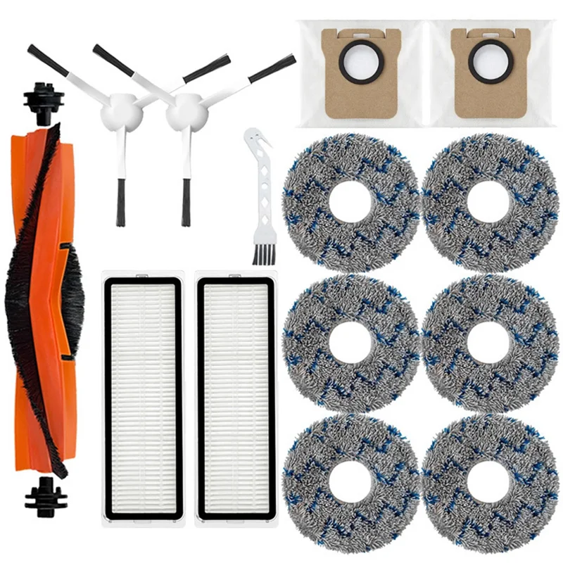 

ABBZ-Запасные части для робота-пылесоса Xiaomi X20 Plus — основная щетка, фильтр Hepa, накладка для швабры и аксессуары для пылесоса