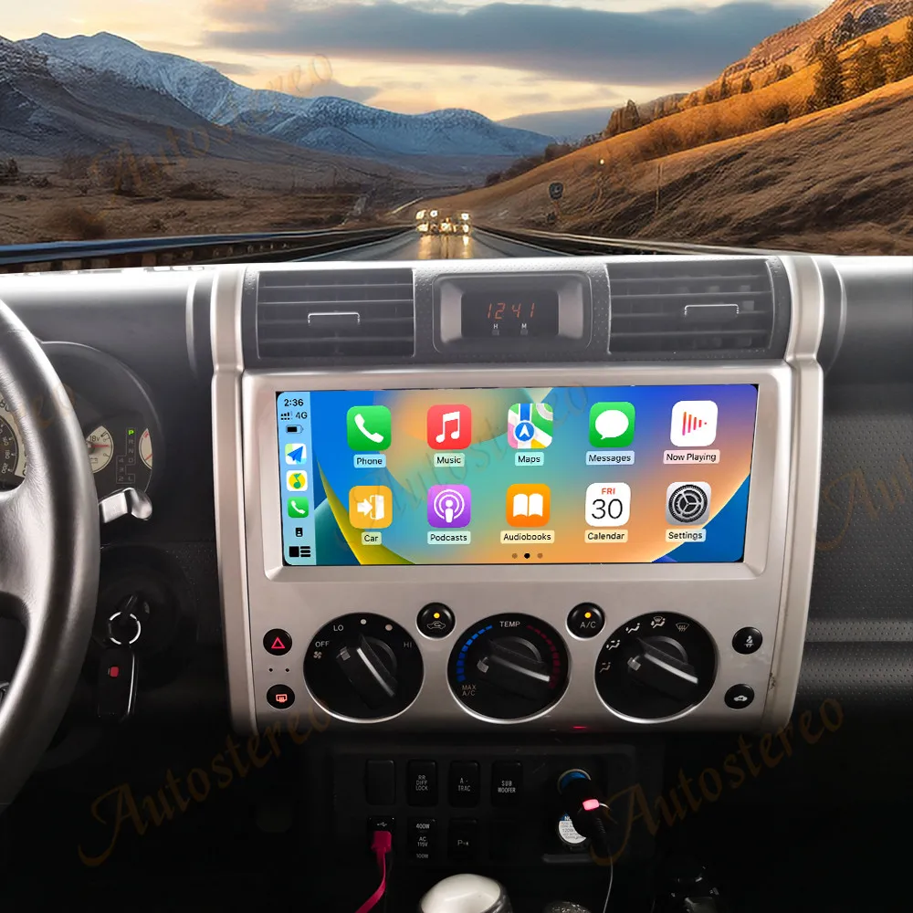 12.3 Inch Android 14 For Toyota Cruiser 2008-2015 Car Multimedia Player GPS Navigation Auto Radio Tape Recorder Head Unit Stereo