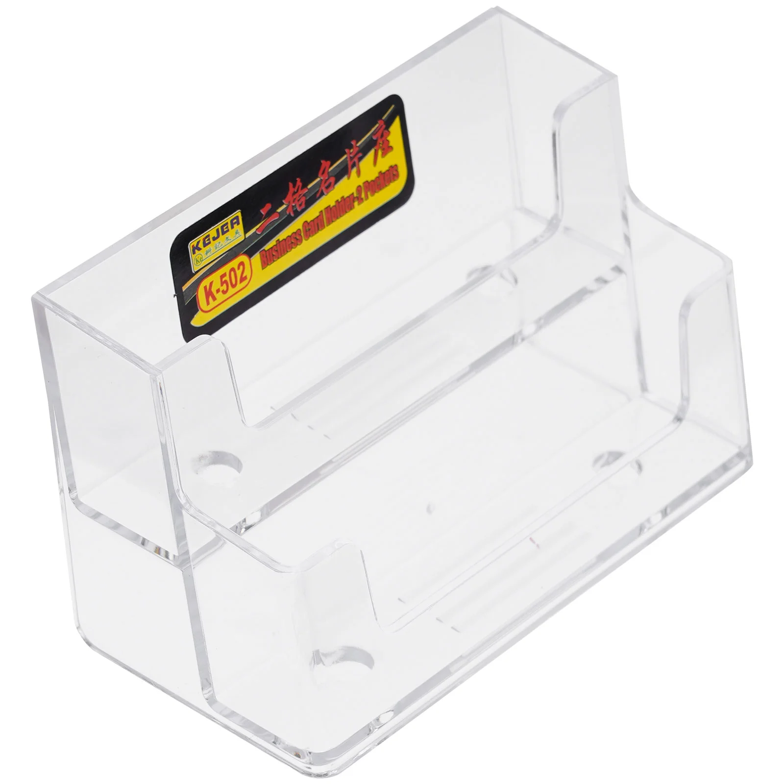 2 Pcs Desktop Business Holder Card Stand Cards Holders for Clear Storage Shelves