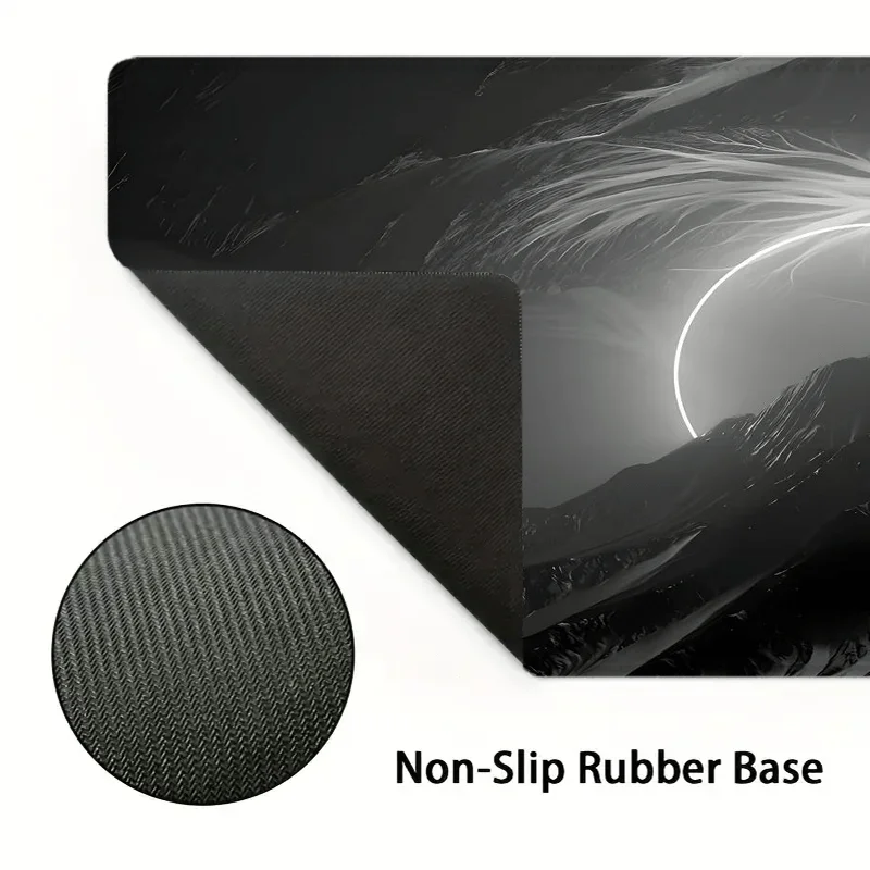 لوحة ماوس Solar Eclipse Mountain Landscape Gaming Keyboard Mat غير قابلة للانزلاق سرعة ملحقات الكمبيوتر المحمول حصيرة مكتبية كبيرة #5