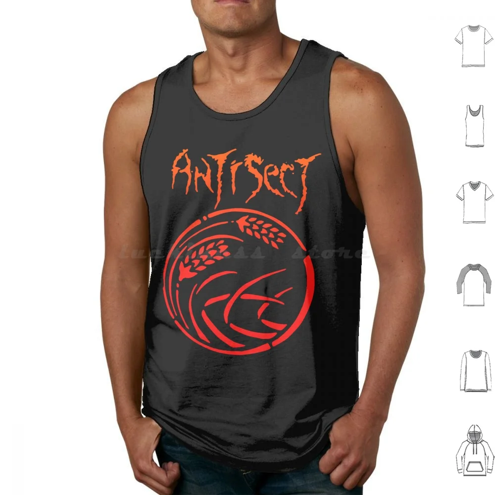 Antisect Tank Tops Print Cotton Antisect Punk Amebix Amebix Arise Crust Crust Punk Band Abstract Antisect Art Nature