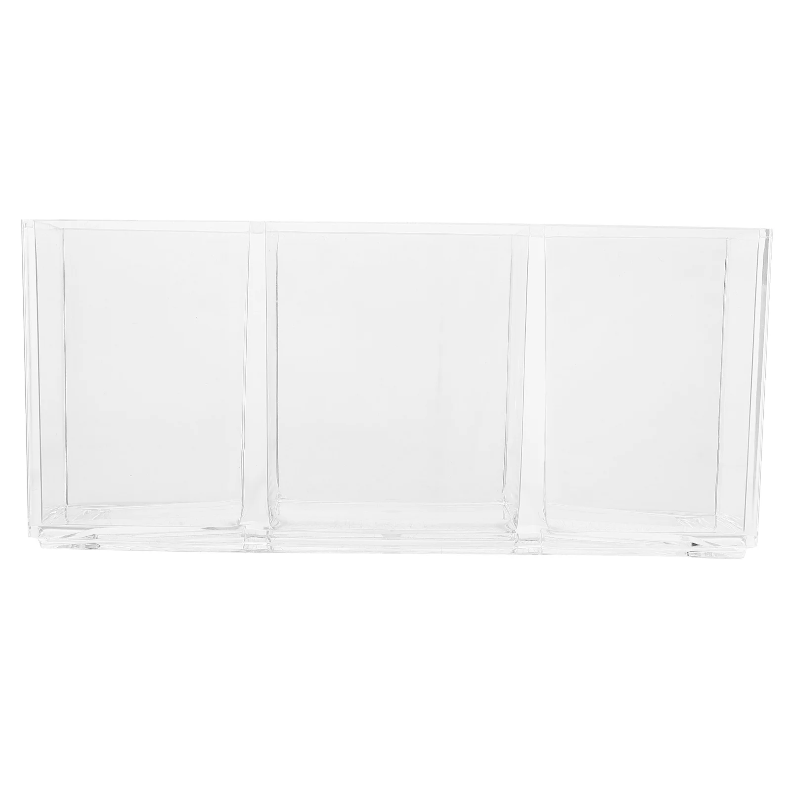 Acrylic Coffee Capsule Holder with Multiple Compartments Clear Storage Box for Capsules Tea Bags Creamers Compact Coffee Bar