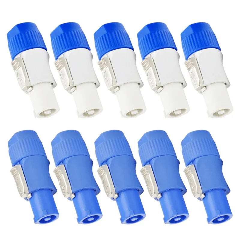 Y43A-20Pcs 3 PIN Male Powercon Connector Signal Input Jack For  & Stage Light Power