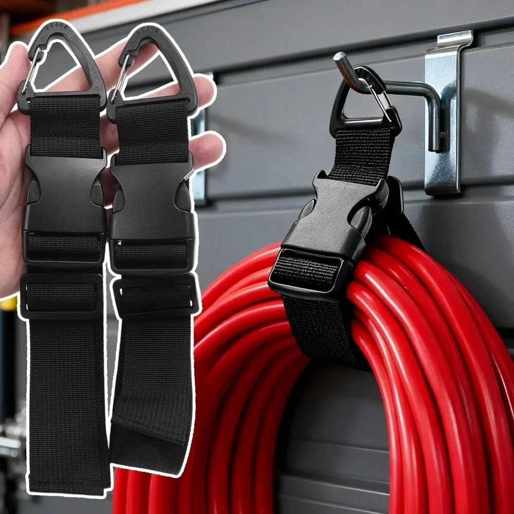 

10Pcs Adjustable Cord Holder Heavy Duty Self Locking Wiring Storage Strap Space-Saving Nylon Cord Organizer Outdoor Wiring