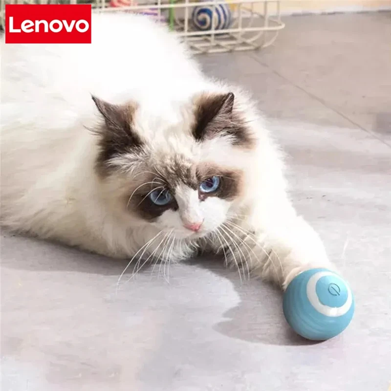 Brinquedo Eletrônico Interativo para Cães Lenovo Smart Dog Toys Ball, Bola Móvel USB com Movimento Automático e Saltitante para Filhotes, Presente para Gatos.