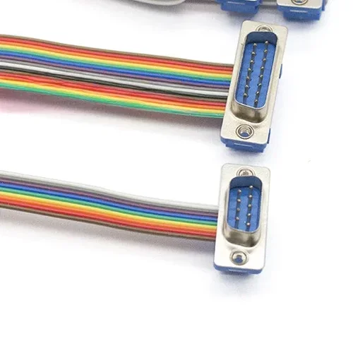 Imagen 2 del producto 1 Uds D-SUB DB9 DB15 DB25 DB37 DIDC 9 15 25 37Pin Cable macho hembra D-SUD adaptador de conector de puerto serie RS232 Cable de extensión COM