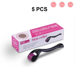 5 Pieces Derma Roller Cosmetic Instrument Face Microneedle Roller Micro DRS 540 Needles Beauty Tool Dermaroller Treatment