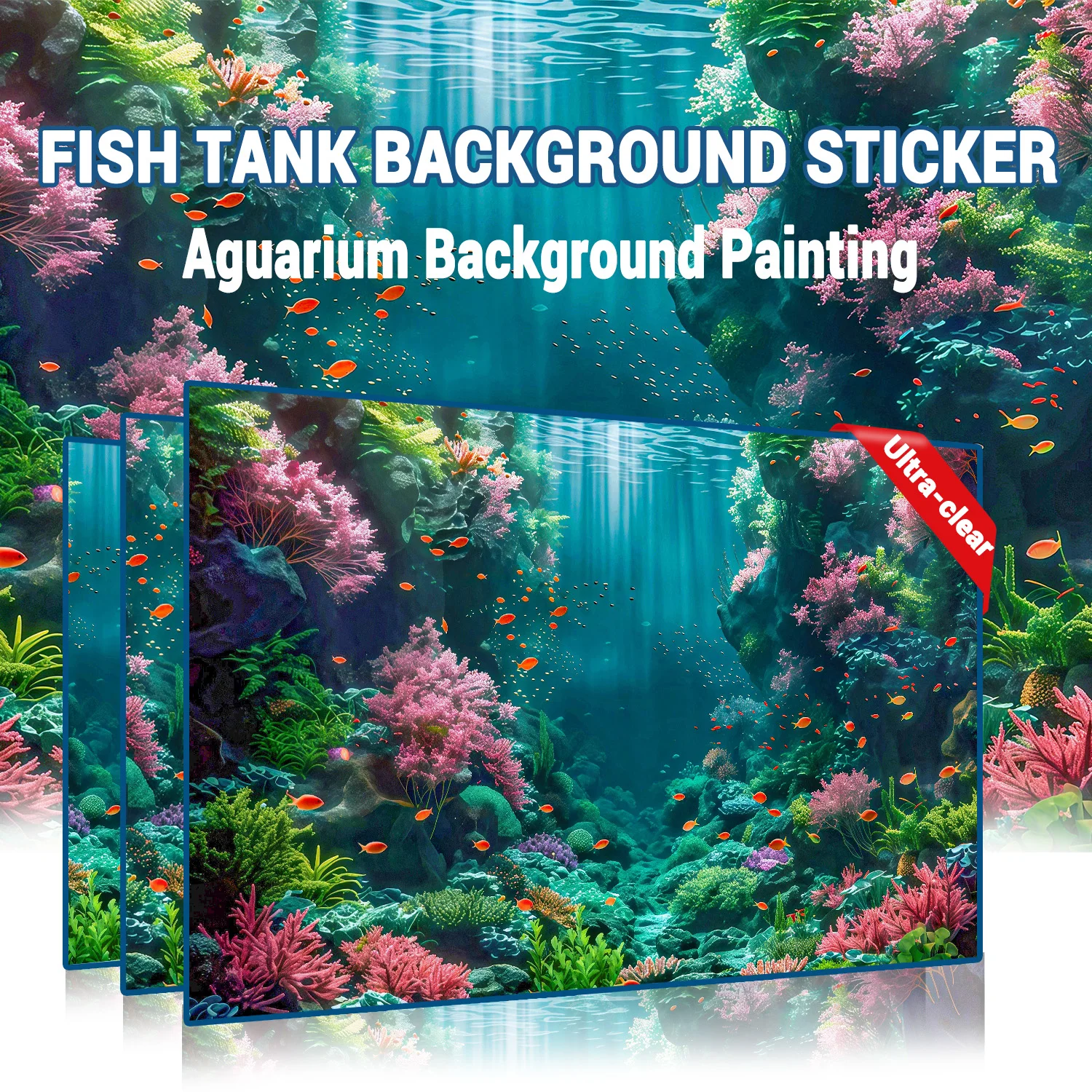 Aquarium Fish Of The World - Fond d'aquarium, décor pour aquarium, monde