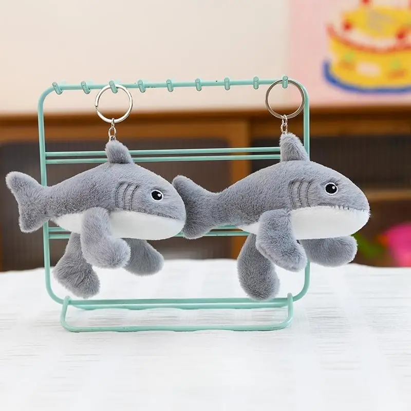 

Xm1Pcs 13cm Plush Cute Cartoon Decorative Shark Doll Figures Bag Pendant Birthday Gift Little Shark Plush Toy Keychain