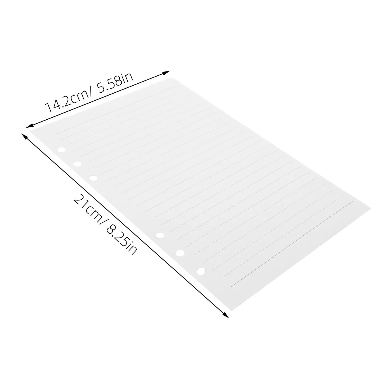 225Sheets A5 College Ruled Loose Leaf Paper Refills Binder Notebook Refill Pages Planner Filler Paper Notepad Replacement