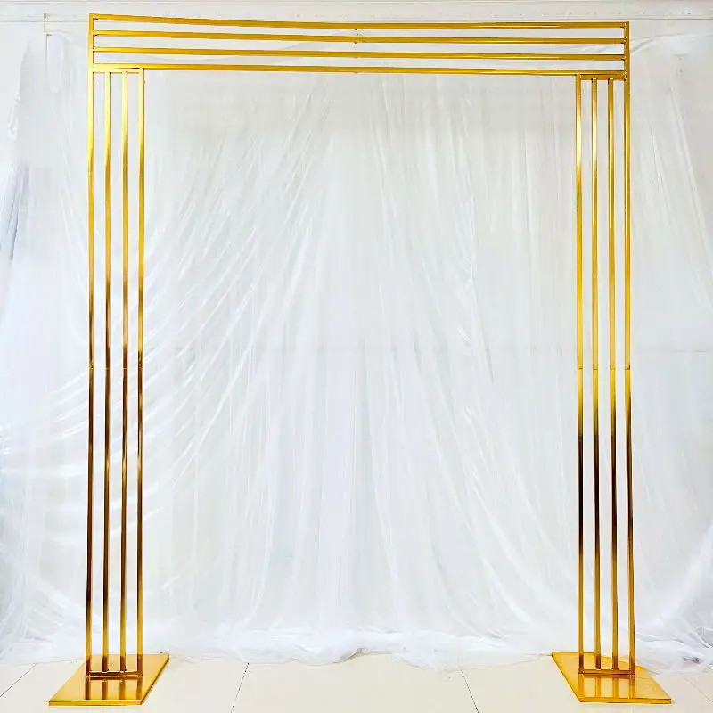 Luxury Grand Wedding Backdrops Welcome Signs Rack Artificial Flowers Arch Balloon Display Stand Birthday Backgrounds Props Decor