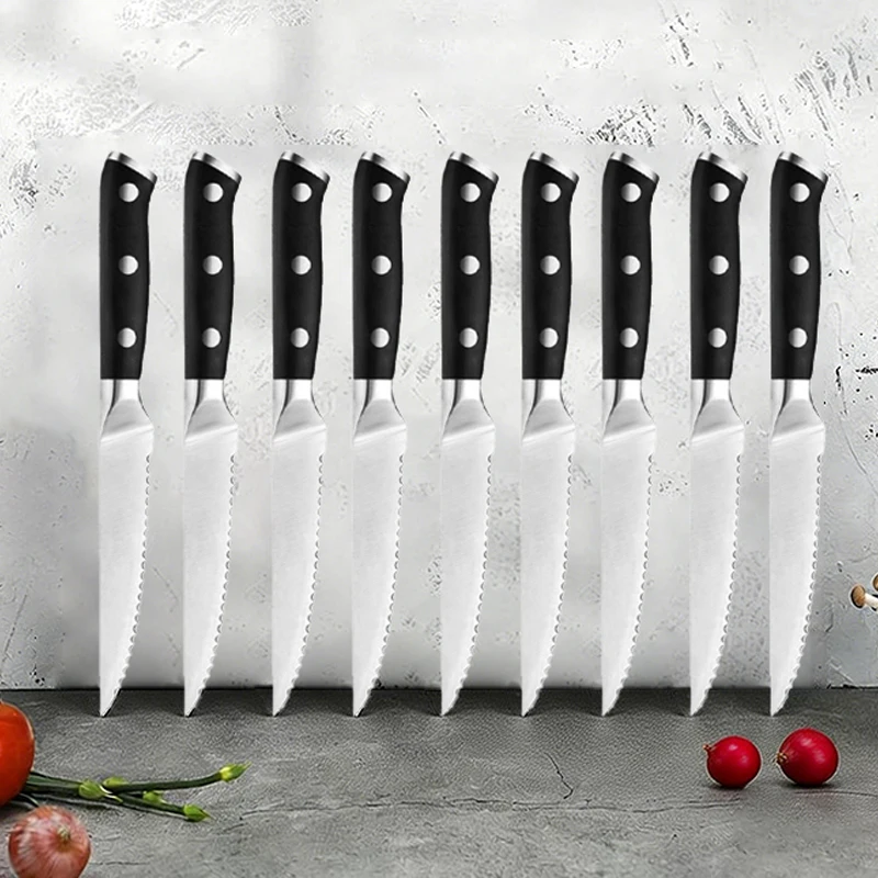 1/3/6/ Piece steak knife set, kitchen professional fruit knife, household stainless steel barbecue knife, chef's bread knife
