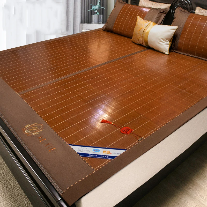 Summer Bamboo  cool mattress summer naked sleeping straw  home double-sided dual-use  dormitory foldable ice silk
