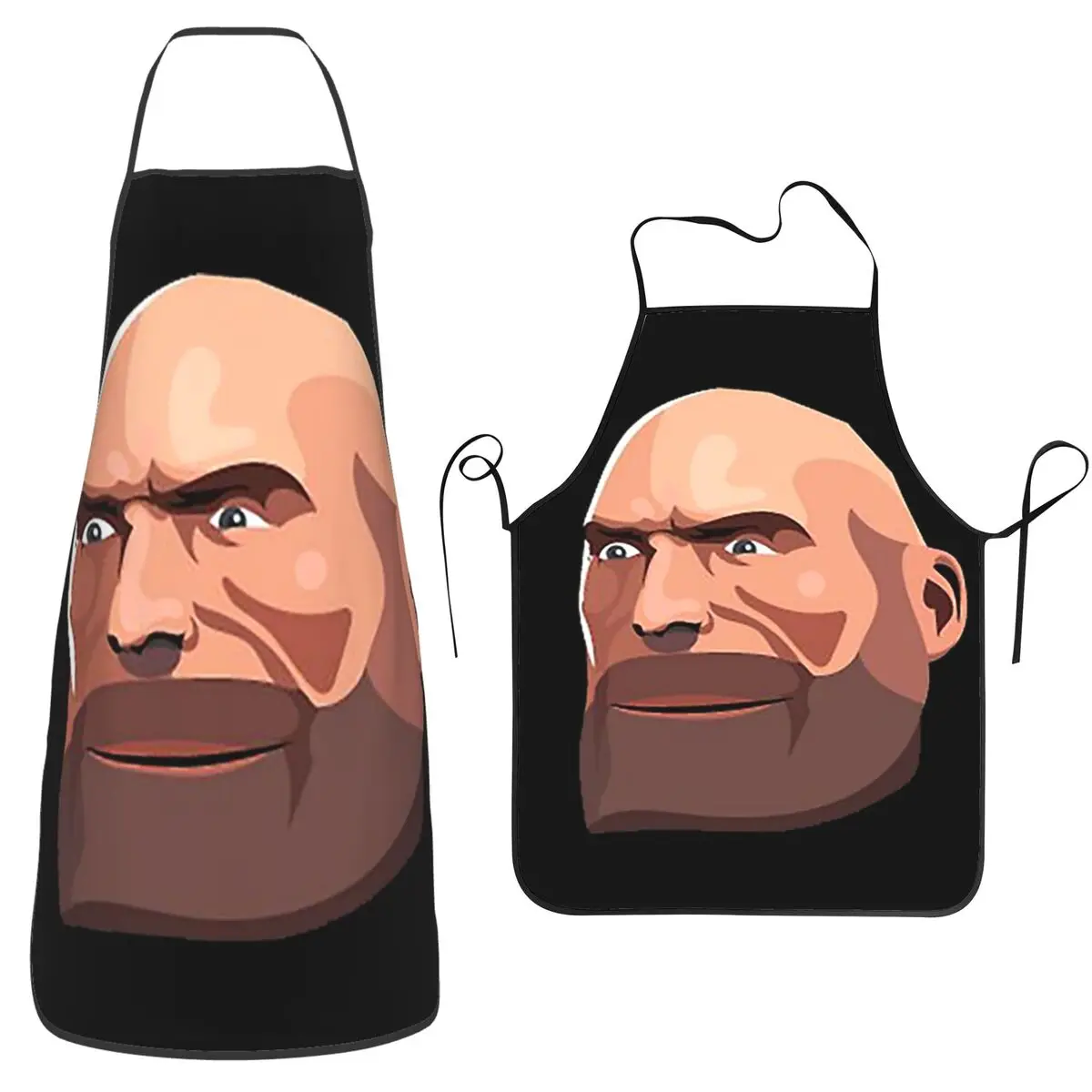 

Фартуки Team Fortress 3, шеф-повар, кулинария, выпечка, нагрудник без рукавов, кухонный сарафан для уборки для женщин и мужчин, живопись
