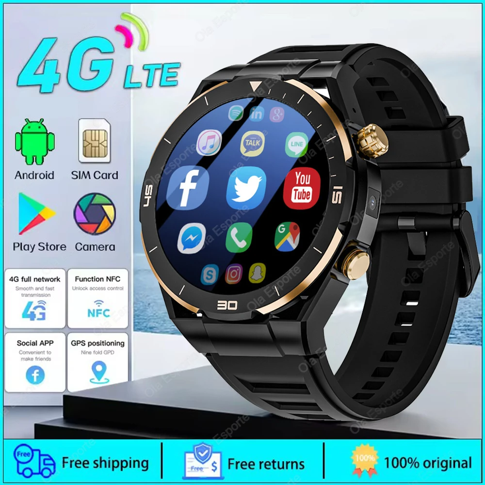 

2025 New SmartWatch Men Video Call 4G/5G SIM Card Smartwatch Women TikTok GPS WIFI Rotary Camera Global Calling Watch 1500mAh