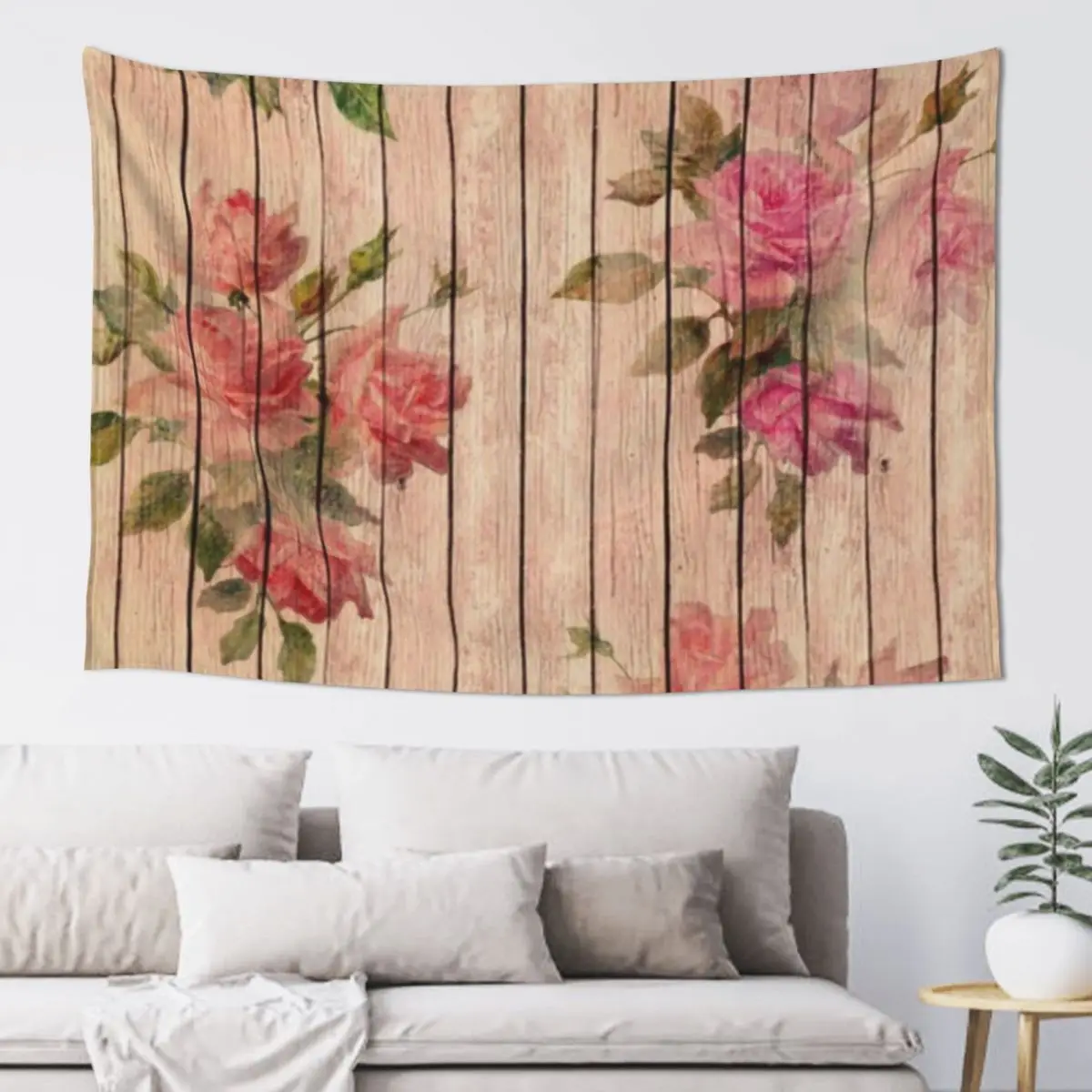 

shabby chic roses Tapestry Cute Room Decor Home Supplies Wallpapers Home Decor Tapestry