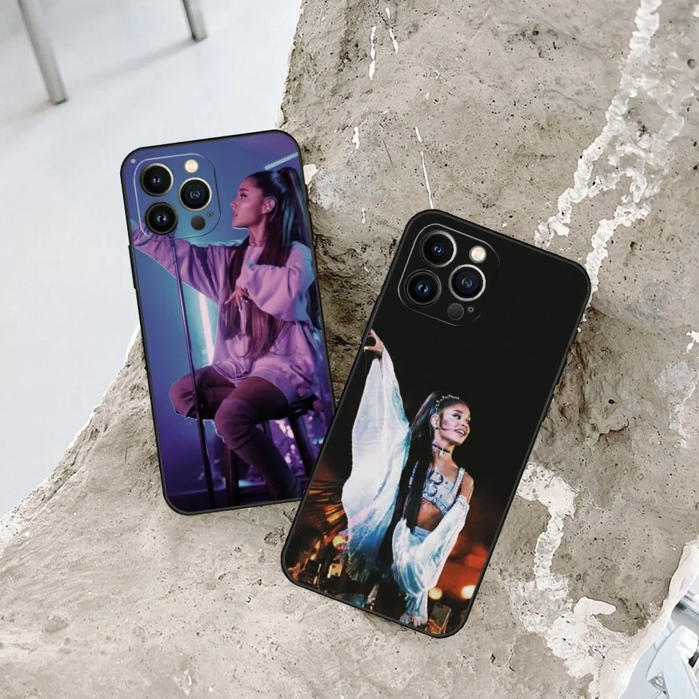 Ariana Grande Phone Case For Iphone 15 13 Pro Max 14 Mini 12 11 Xr X Xs 6s 6 8 7 Plus Silicone Back Cover