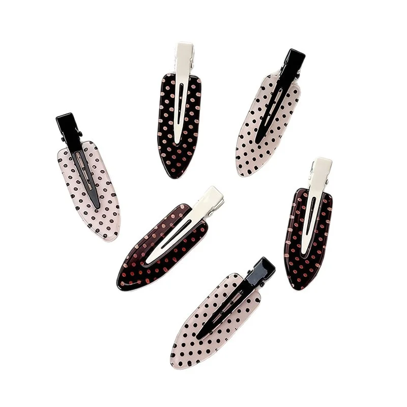 4pcs Retro Polka-Dot Pattern 2 Color Tones, Stylish for Daily Dating and Party Outfits