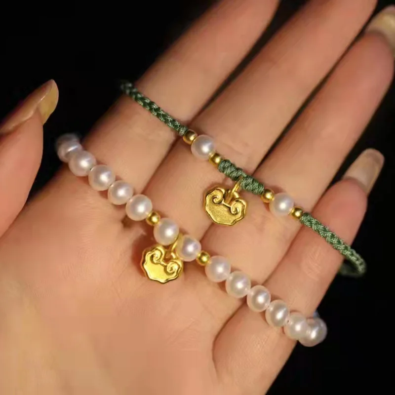 Genunie 18k Yellow Gold Beads DIY Accessories - AU750 Bracelet Necklace Anklet Earrings Fine Jewelry Findings diy0021