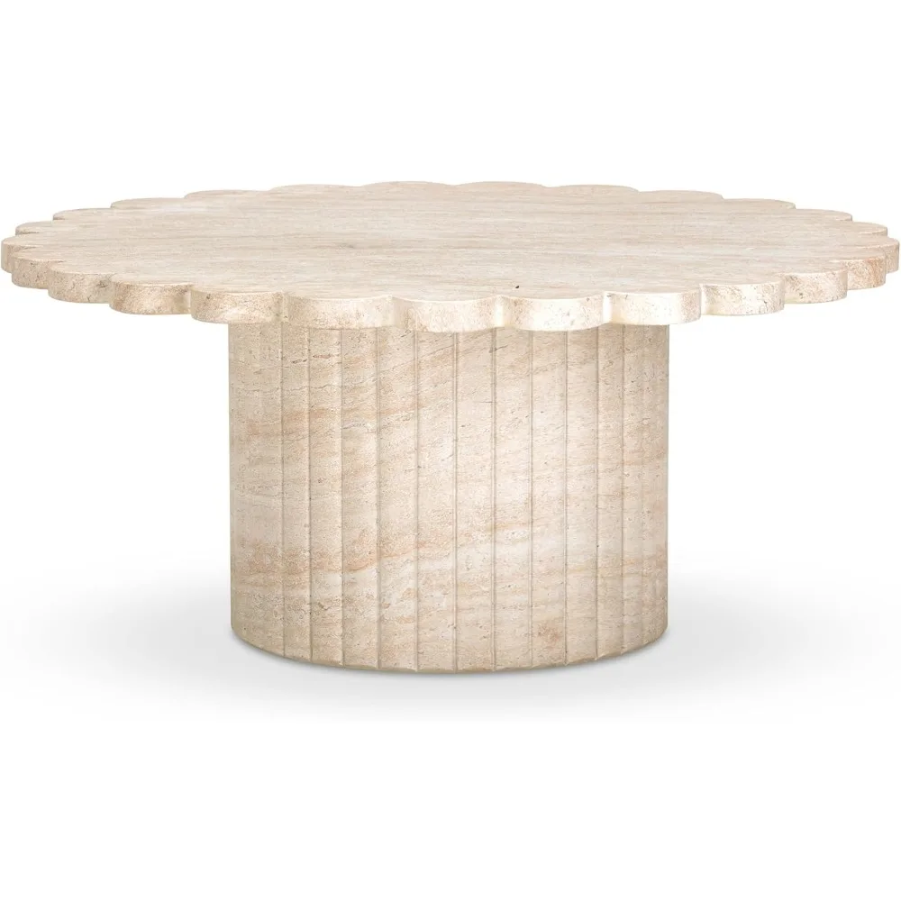 

Washed Travertine Finish Indoor/Outdoor Coffee Table