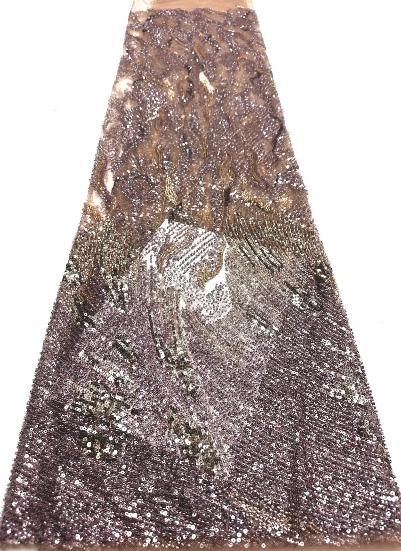 

Роскошное французское кружево из тюля с пайетками и бисером, африканское нигерийское вышитое кружево, ткань для шитья, коллекция 2026 года