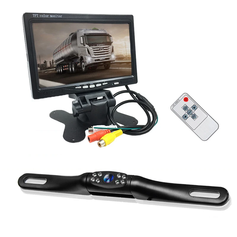 

7" Car TFT LCD Screen Monitor Rear View Reversing Backup Camera Kit for Truck
